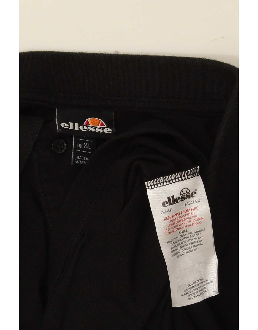 Polo bărbați Ellesse XL bumbac negru