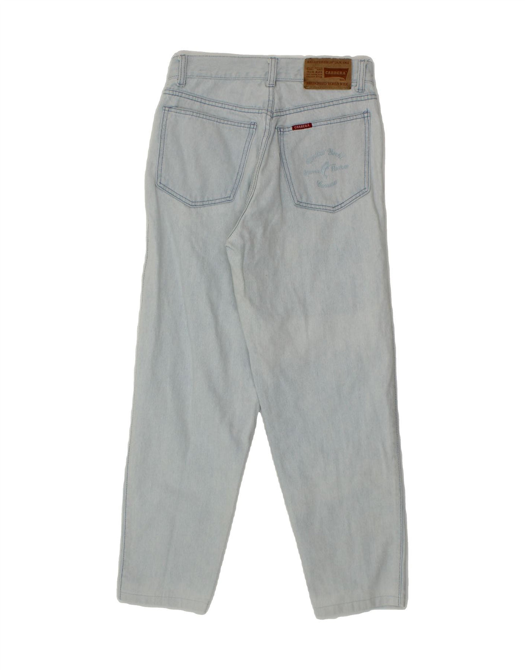 CARRERA Womens Tapered Jeans W28 L27 Blue Cotton Vintage Carrera and Second-Hand Carrera from Messina Hembry 