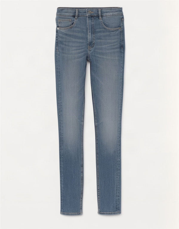 Zara Womens High Waist Super Skinny Jeans EU 34 2XS W24 L27 Blue