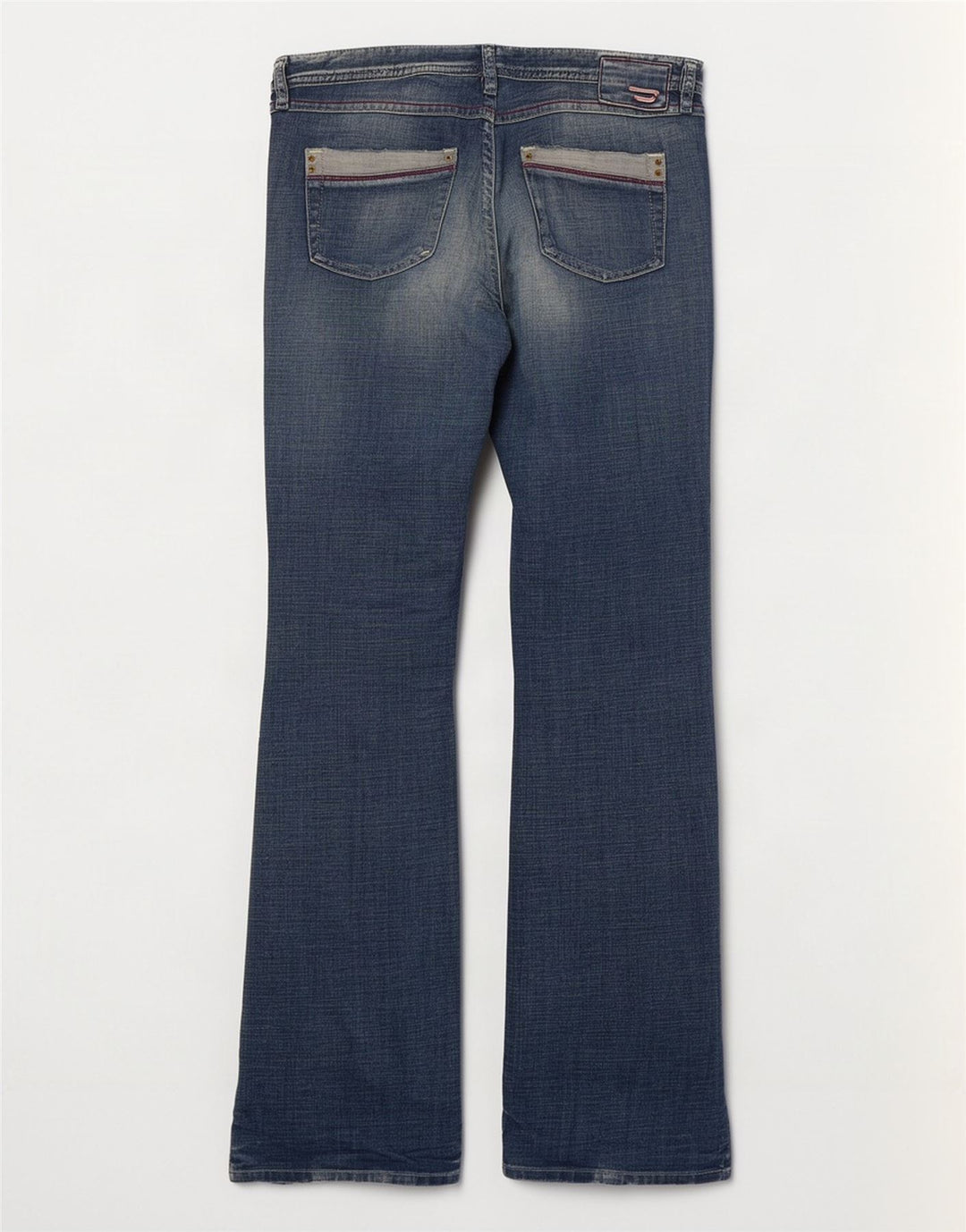 Jeans Bootcut pentru femei Diesel Distressed UK 16 Large W32 L33 Blue Bumbac