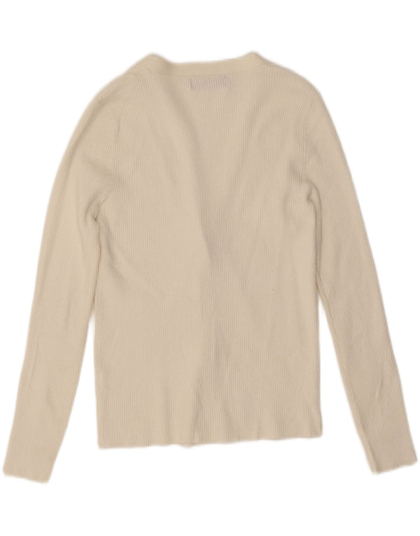Pulover cardigan pentru femei Marks & Spencer UK 14 Medium White