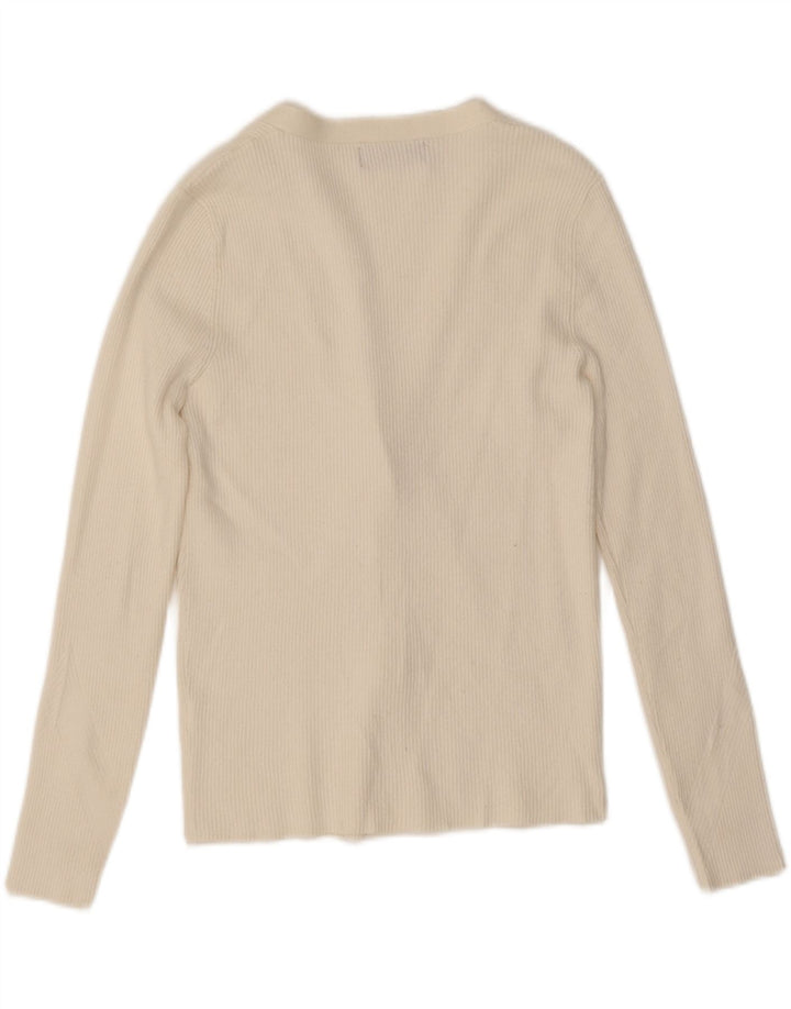 Pulover cardigan pentru femei Marks & Spencer UK 14 Medium White