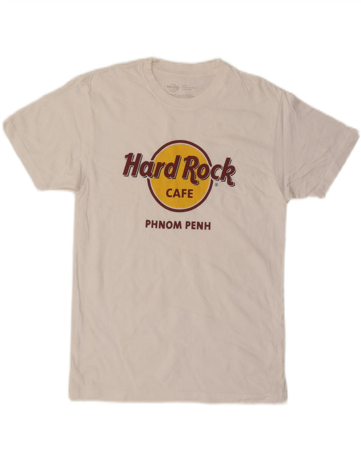 HARD ROCK CAFE Tricou grafic Phnom Penh pentru bărbați Top mic Bumbac alb