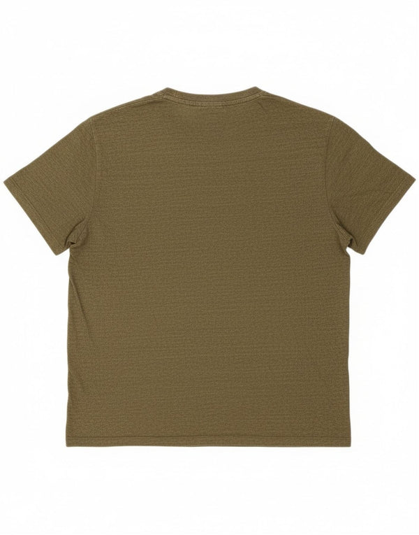 Tricou Superdry pentru bărbați Top 2XL din bumbac cu dungi kaki