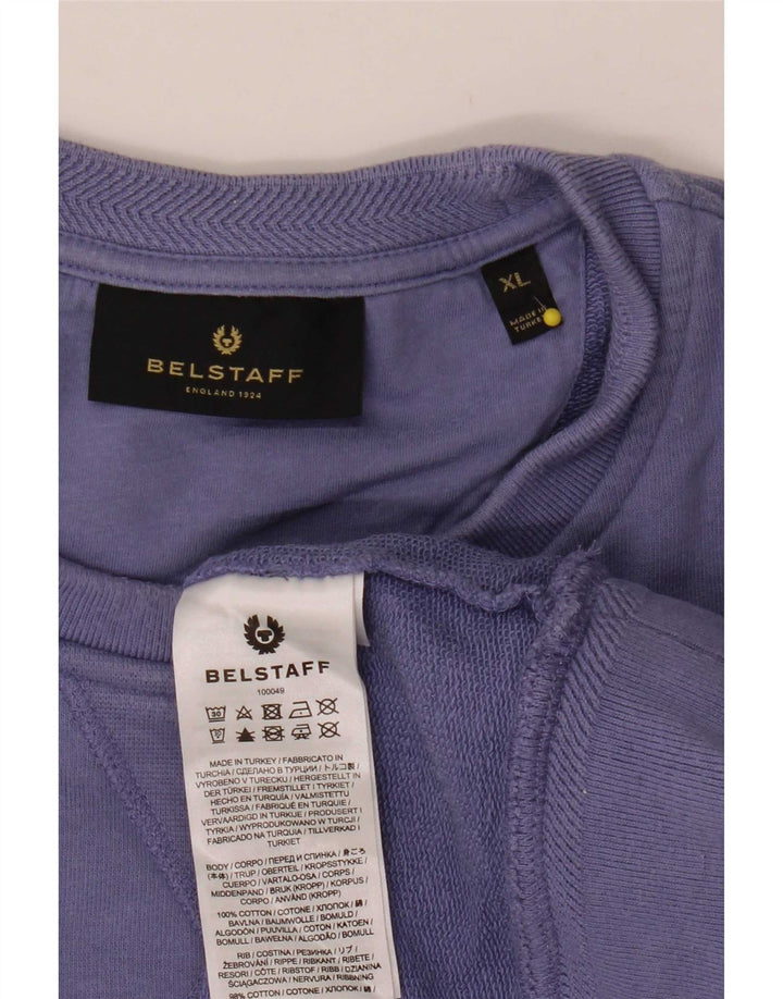 Pulover pentru bărbați Belstaff Pulover XL Bumbac violet