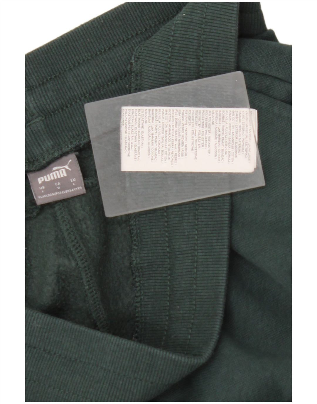 Pantaloni de trening PUMA pentru femei Joggeri UK 16, bumbac verde mare