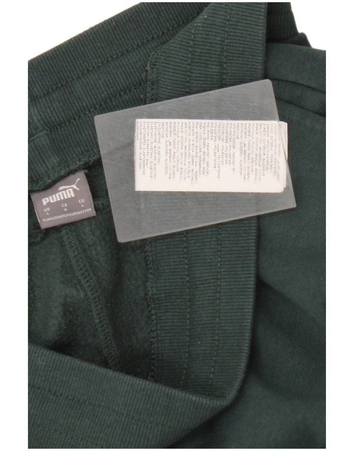 Pantaloni de trening PUMA pentru femei Joggeri UK 16, bumbac verde mare