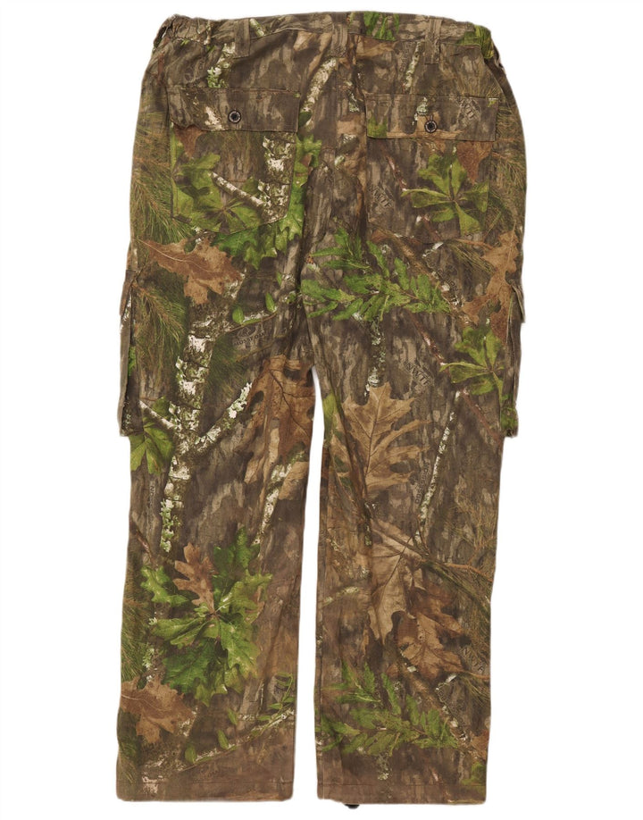Pantaloni cargo drepti pentru bărbați MOSSY OAK W38 L31 bumbac camuflaj kaki