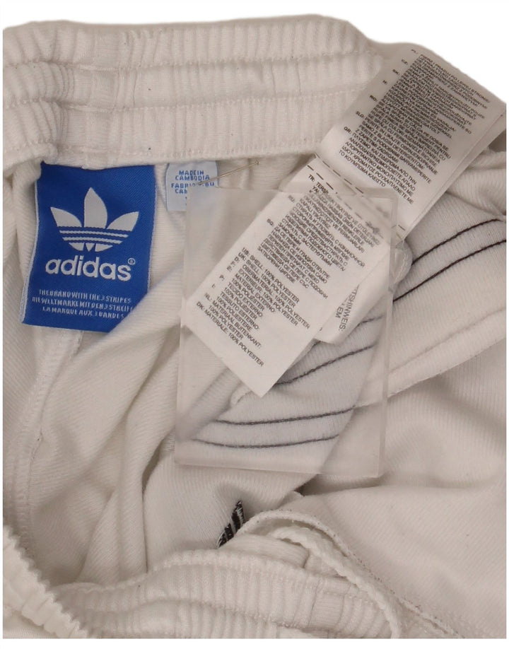 Pantaloni scurți sport pentru bărbați ADIDAS XS poliester alb