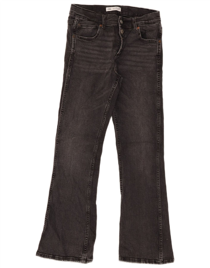 Blugi Zara Fete Bootcut 13-14 Ani L28 L27 Gri