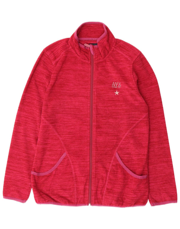 Jachetă fleece pentru femei AVIREX UK 14 Medium Pink Pinstripe Poliester