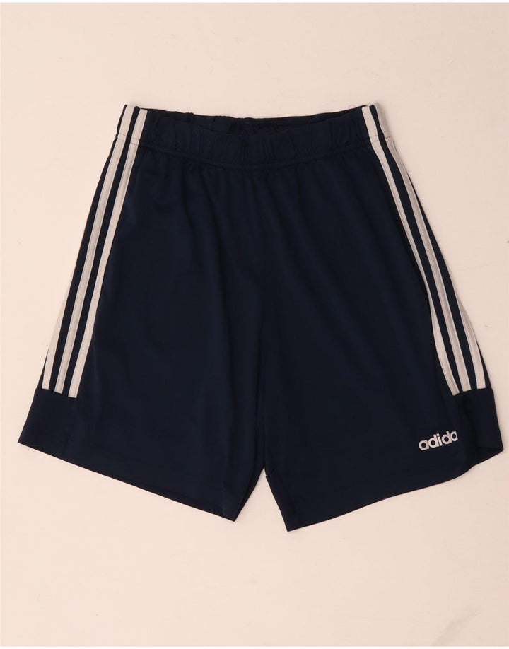 Pantaloni scurți sport Adidas pentru bărbați, poliester mediu bleumarin