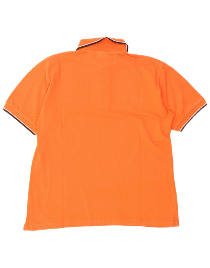 Tricou polo Spalding pentru bărbați, bumbac portocaliu mediu