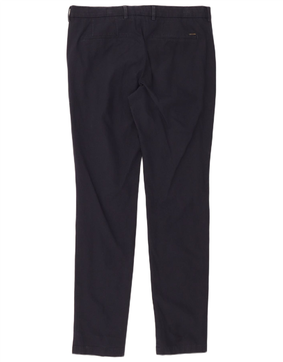 Pantaloni chino subțiri de călătorie pentru bărbați HUGO BOSS IT 48 Medium L34 L32 Bleumarin