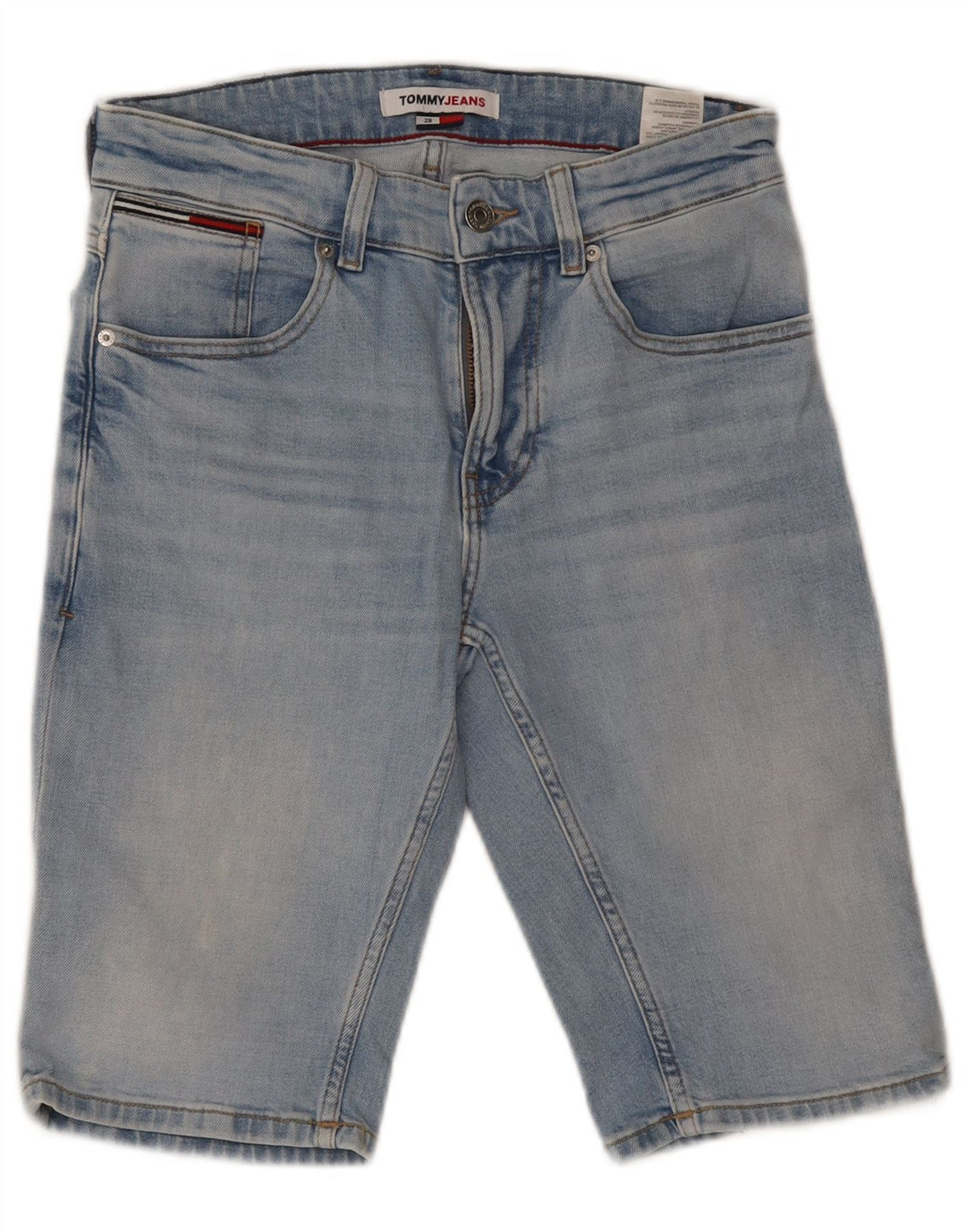 TOMMY HILFIGER Pantaloni scurți din denim pentru femei W28 bumbac albastru mediu