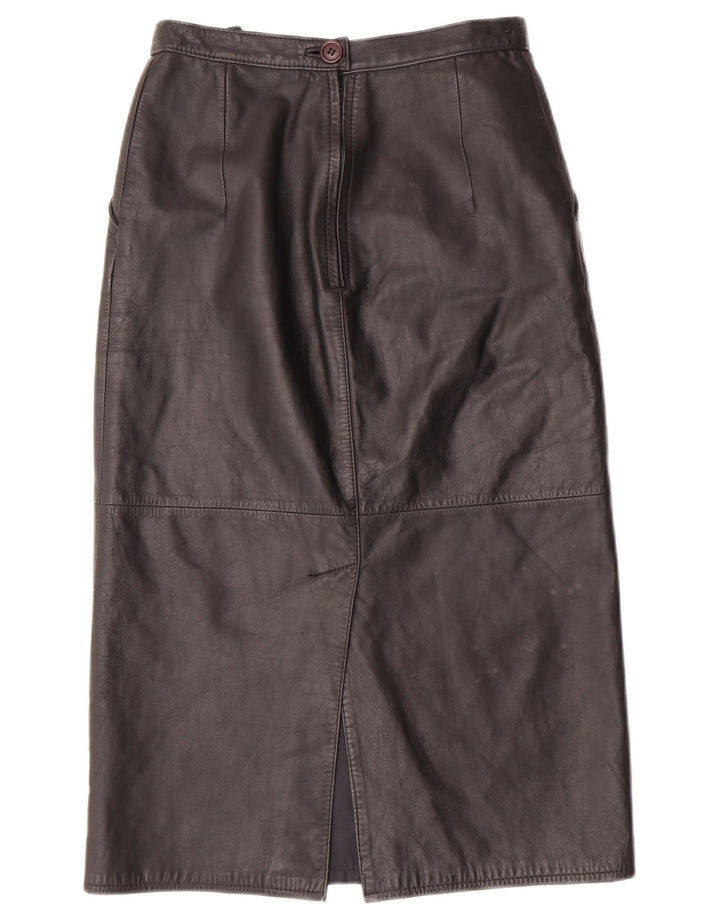 Fusta din piele pentru femei cu talie înaltă CHALICE UK 8 Small W24 Piele neagră