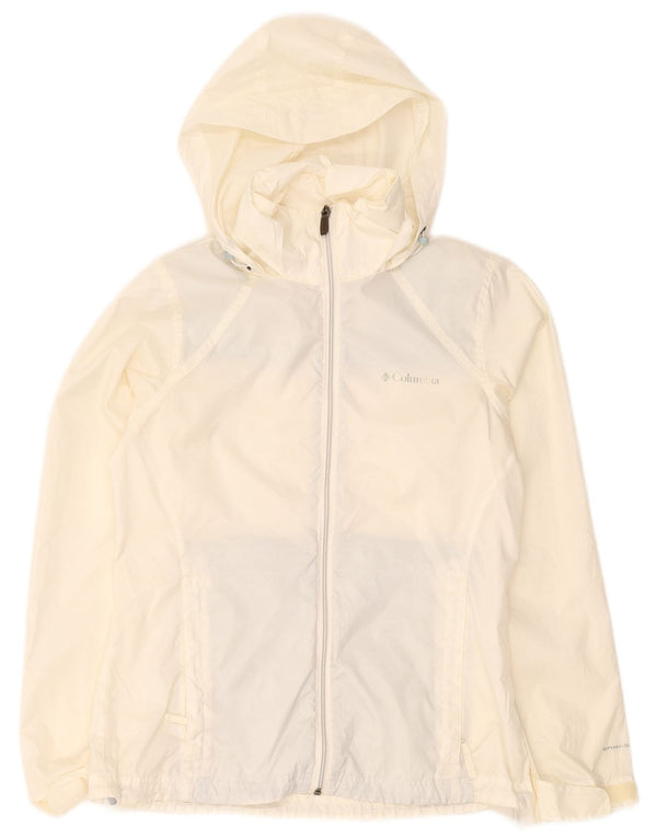 Jachetă de ploaie supradimensionată cu glugă Columbia UK 10 Small White