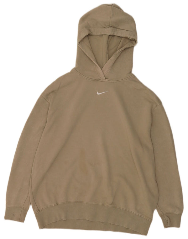 Pulover Nike pentru bărbați, cu formă lejeră, bumbac, bej mediu