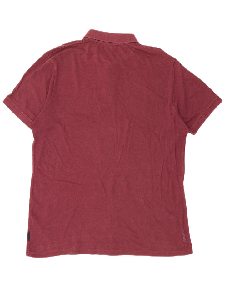 Tricou polo pentru bărbați Bench XL bumbac burgundă