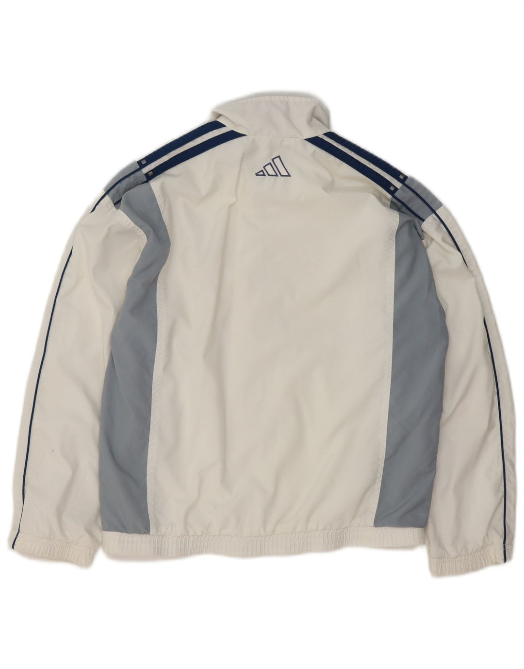 Jachetă de trening pentru băieți Adidas 11-12 ani, alb, poliester