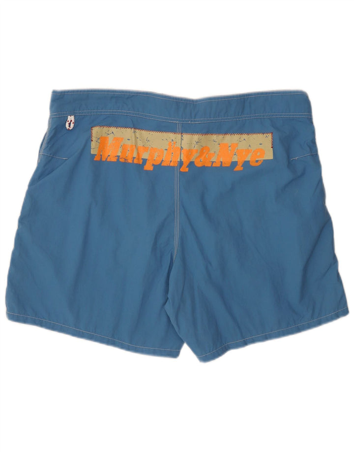 Murphy & Nye Pantaloni scurți de înot grafic pentru bărbați XL, albastru, poliamidă color bloc