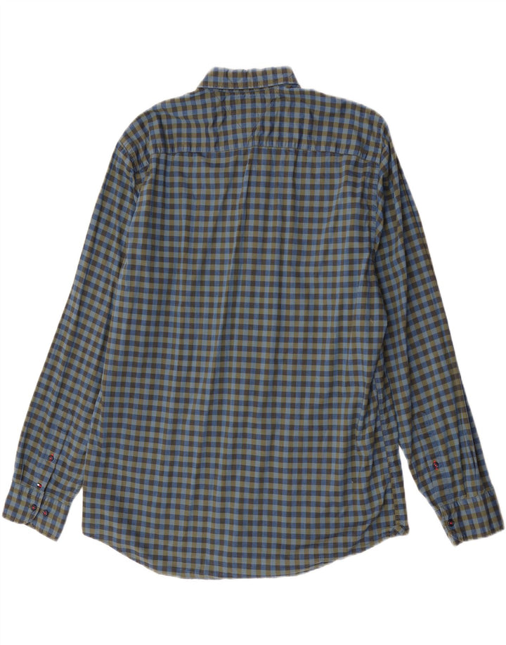 Cămașă pentru bărbați Tommy Hilfiger XL, bumbac vichy albastru