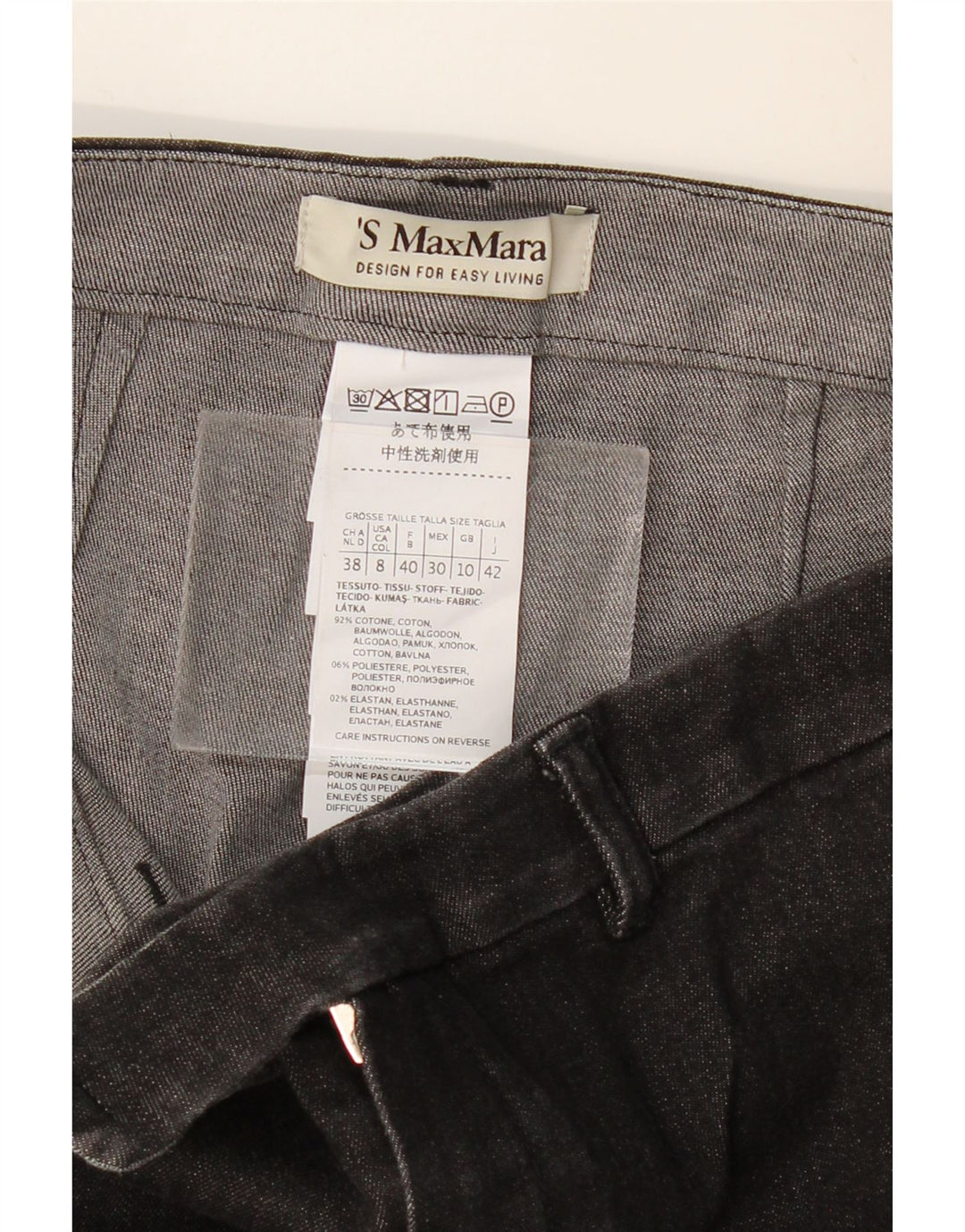 MAX MARA Blugi Bootcut pentru femei UK 10 Small W28 L28 Bumbac gri