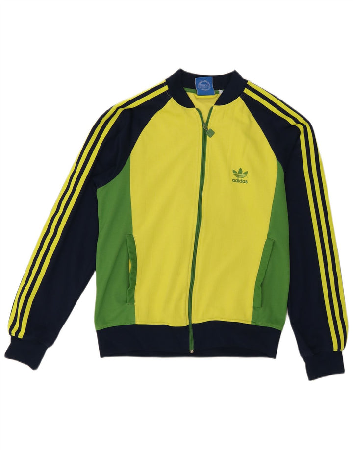 Jachetă de trening pentru bărbați Adidas, bumbac color bloc mediu, multicolor