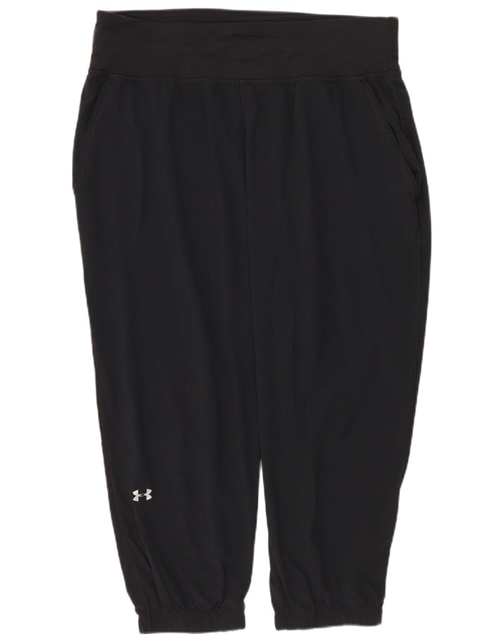 Pantaloni de trening Capri pentru femei Under Armour Pantaloni de jogging UK 14 Medium Black