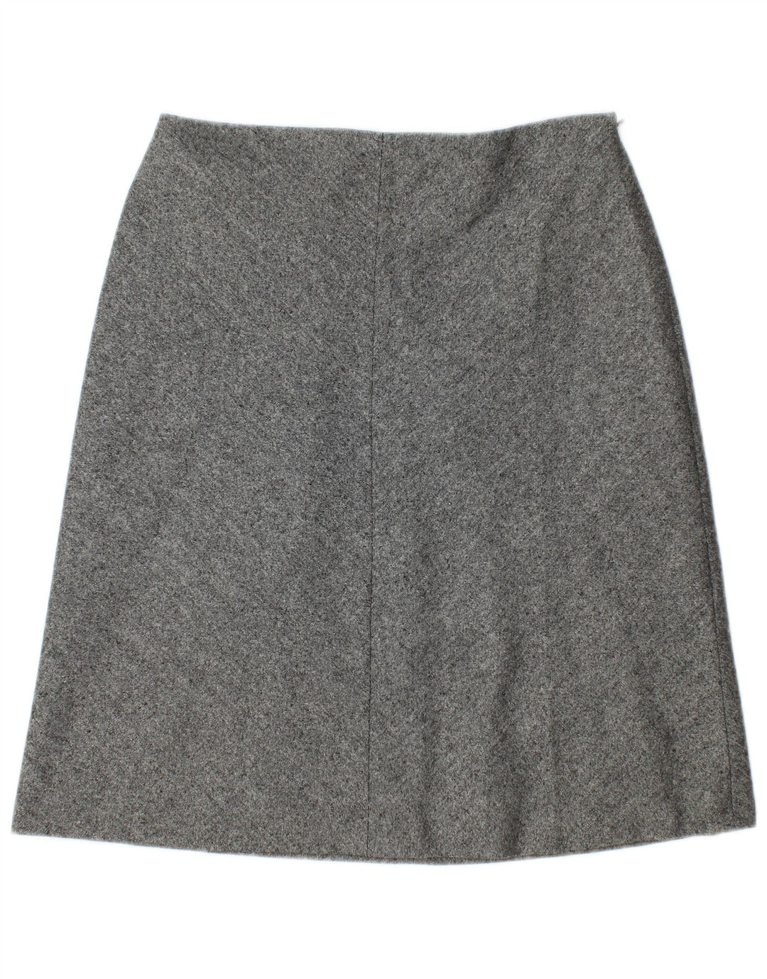 Fustă în formă de A pentru femei Marks & Spencer UK 12 Medium W30 Lână nouă cu pete gri