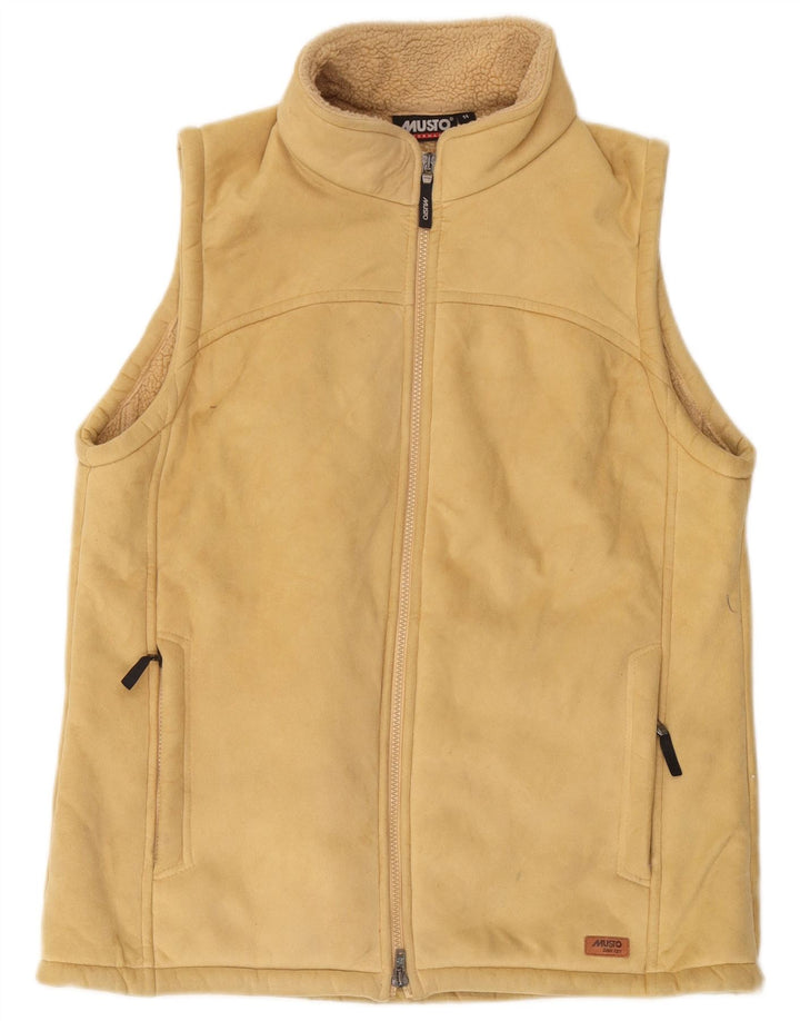 Musto pentru femei Sherpa Gilet UK 14 Large Beige Poliester
