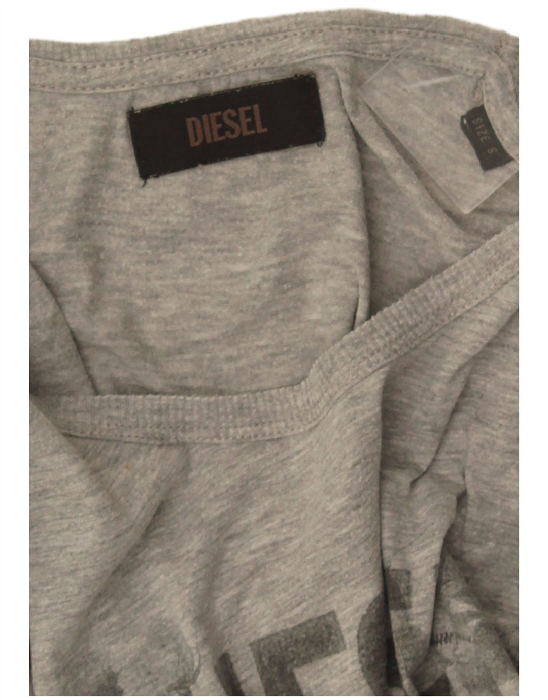 Tricou grafic pentru femei Diesel UK 8 Small Gri