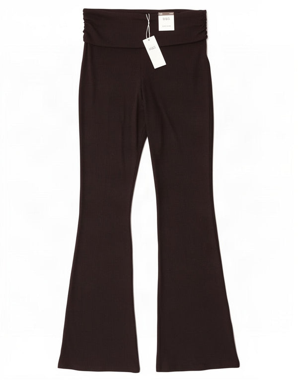 Leggings de maternitate pentru femei Marks & Spencer Slim Fit Flare UK 16 Large Black