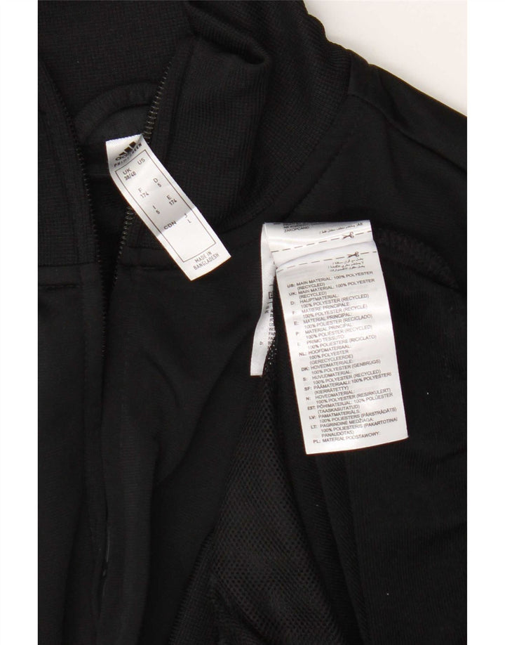 Jachetă de top pentru trening grafic Adidas pentru bărbați UK 38/40 Poliester mediu negru