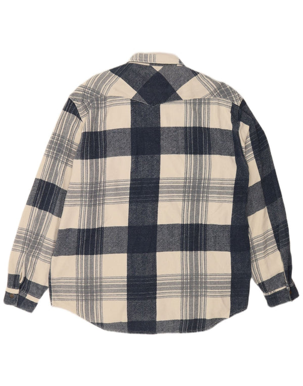Cămașă de flanel pentru bărbați Carrera XL Blue Check