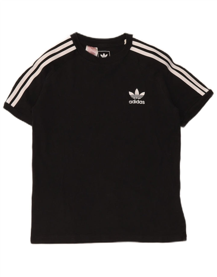 Tricou Băieți ADIDAS Top 11-12 Ani Bumbac Negru