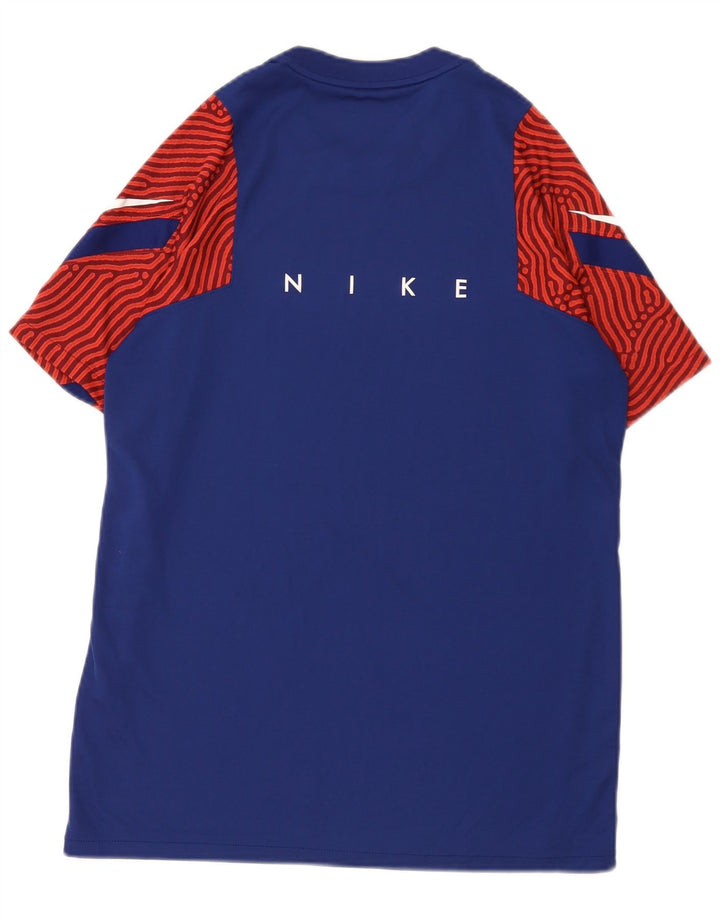 Tricou grafic Nike Dri Fit pentru bărbați Top mare albastru colorblock