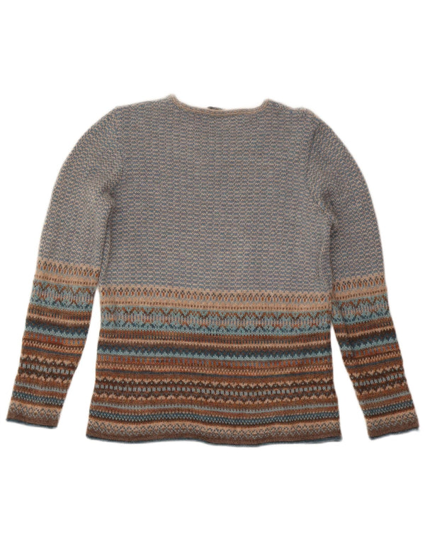WALBUSCH Pulover cu gât roșu pentru femei EU 40 Medium Blue Fair Isle