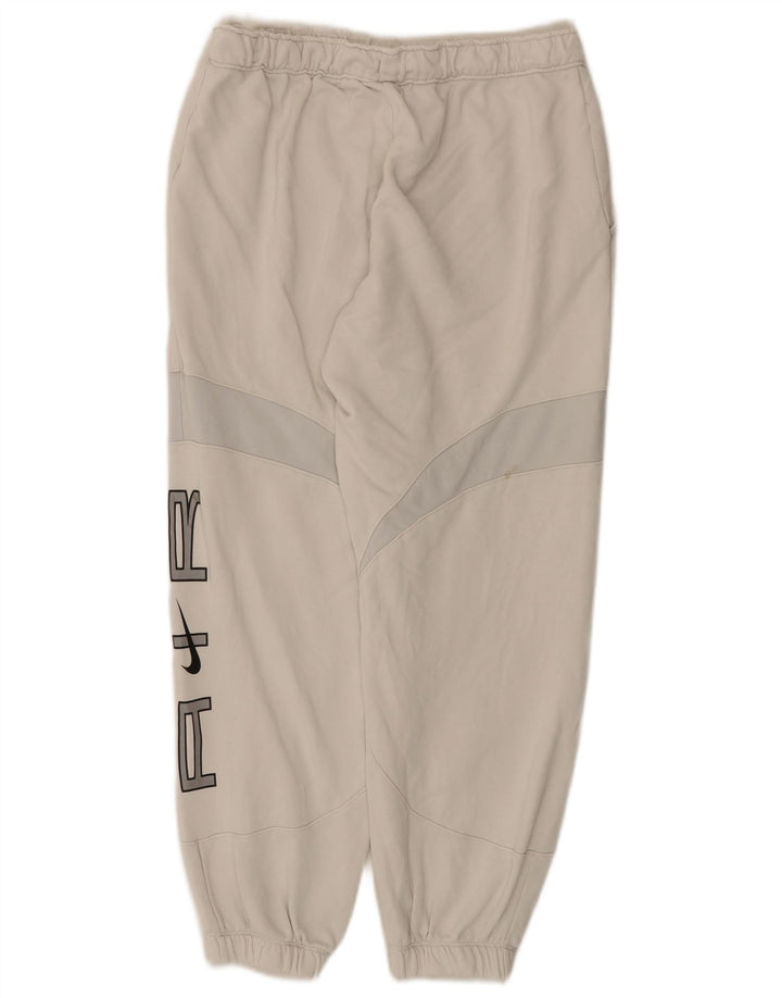 Pantaloni de trening cu grafică Nike pentru bărbați Pantaloni de jogging, alb mediu, color block