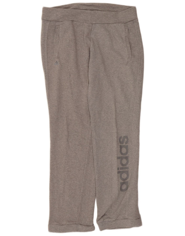 Pantaloni de trening grafic pentru femei ADIDAS Joggeri UK 12/14 Gri mediu