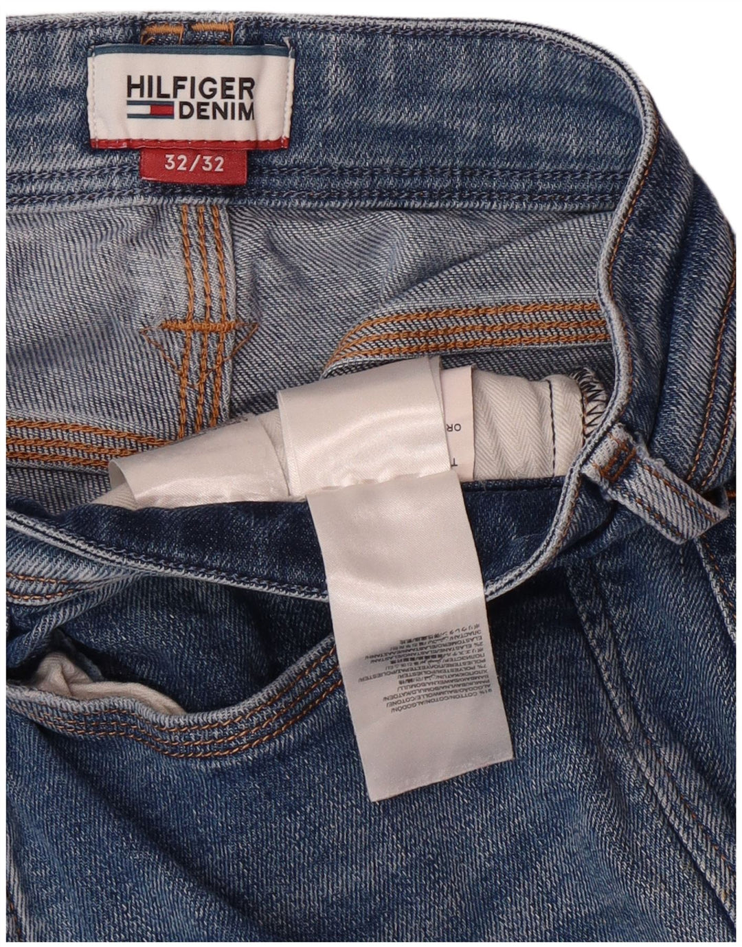 TOMMY HILFIGER Blugi Bootcut Bărbați W32 L32 Bumbac Albastru