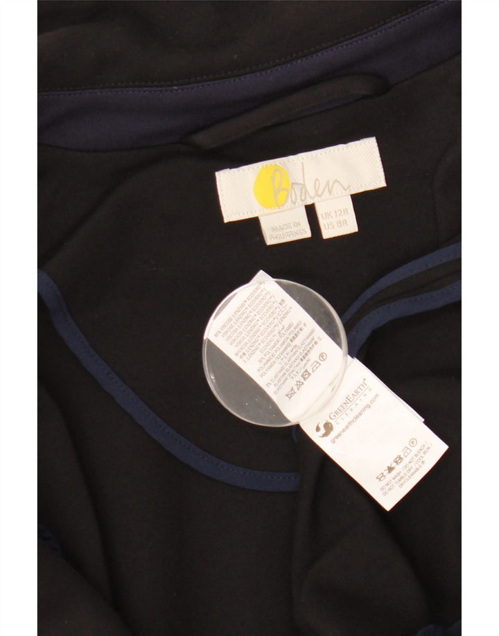 Jachetă Boden pentru femei, cu 1 nasture, viscoză neagră medie UK 12