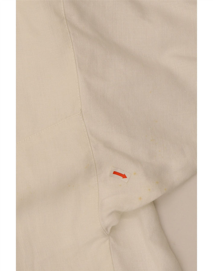 Jachetă Blazer Crop pentru femei Claude Montana UK 12, in alb mediu