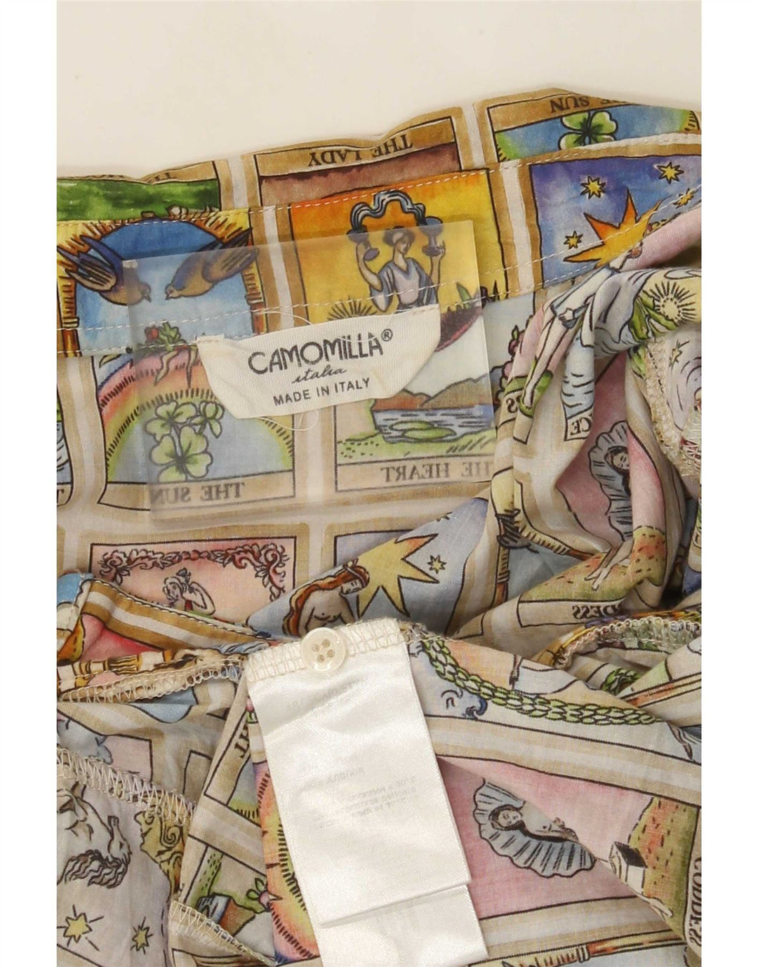 Cămașă cu grafică Camomilla pentru femei UK 12 Medium Multicolor Patchwork