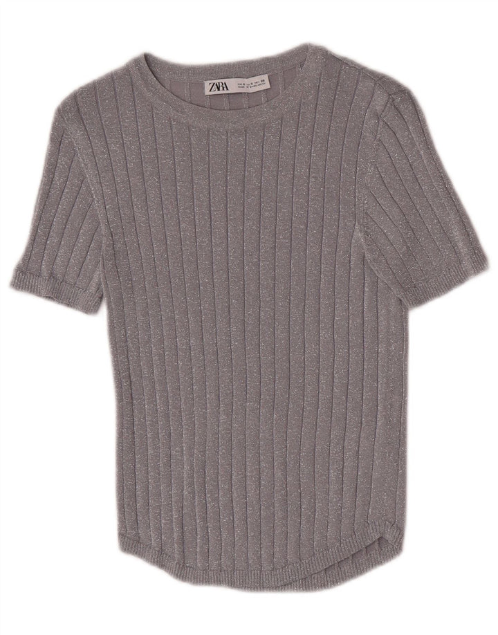 Bluză pentru femei Zara UK 8 Small Silver Flecked