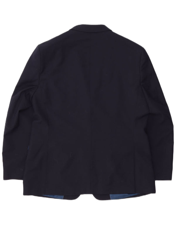 Sacou Tommy Hilfiger pentru bărbați, cu 2 nasturi, UK 44 2XL Lână bleumarin
