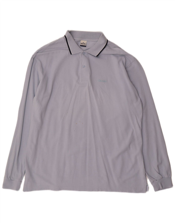 Tricou polo Spalding pentru bărbați, XL, albastru, bumbac
