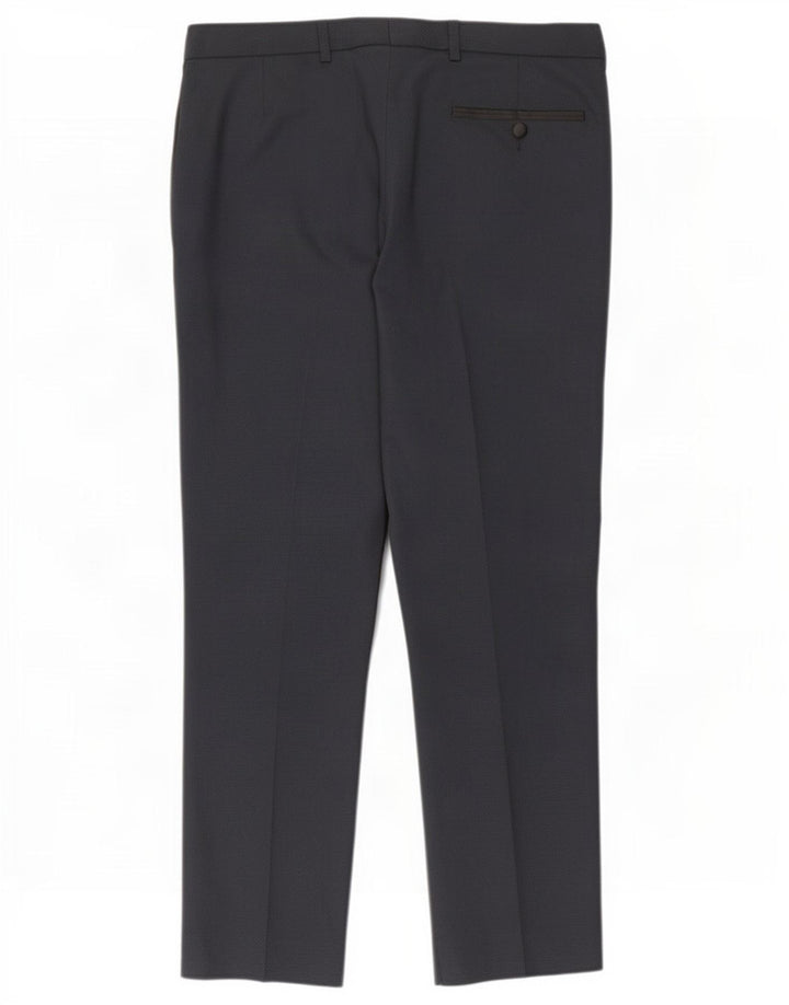 Marks & Spencer Pantaloni casual Slim Fit pentru bărbați L34 L29 Poliester bleumarin
