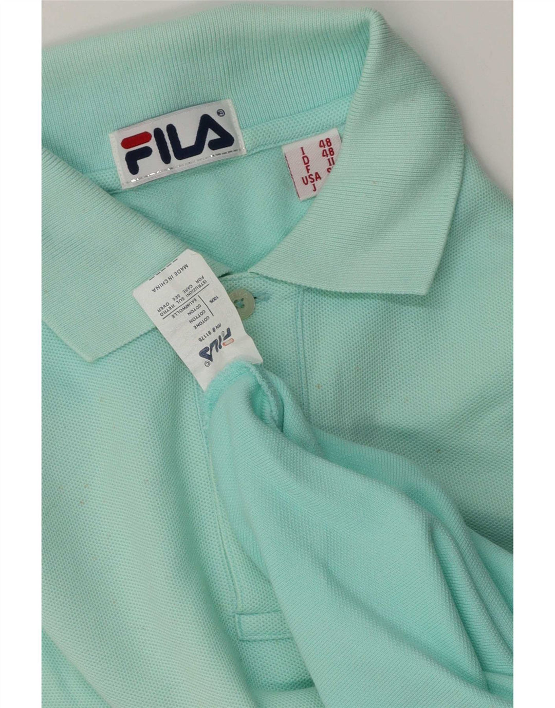 Tricou polo Fila pentru bărbați IT 48 Medium Turcoaz Bumbac