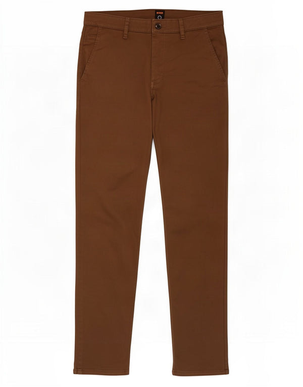Pantaloni chino slim pentru bărbați Hugo Boss L32 L34 bumbac maro